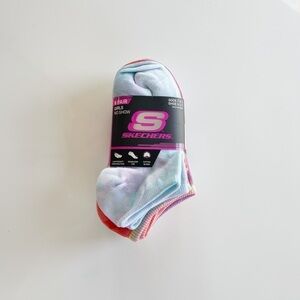 Skechers 6 Pack Girls No Show Socks - 7 - 8.5